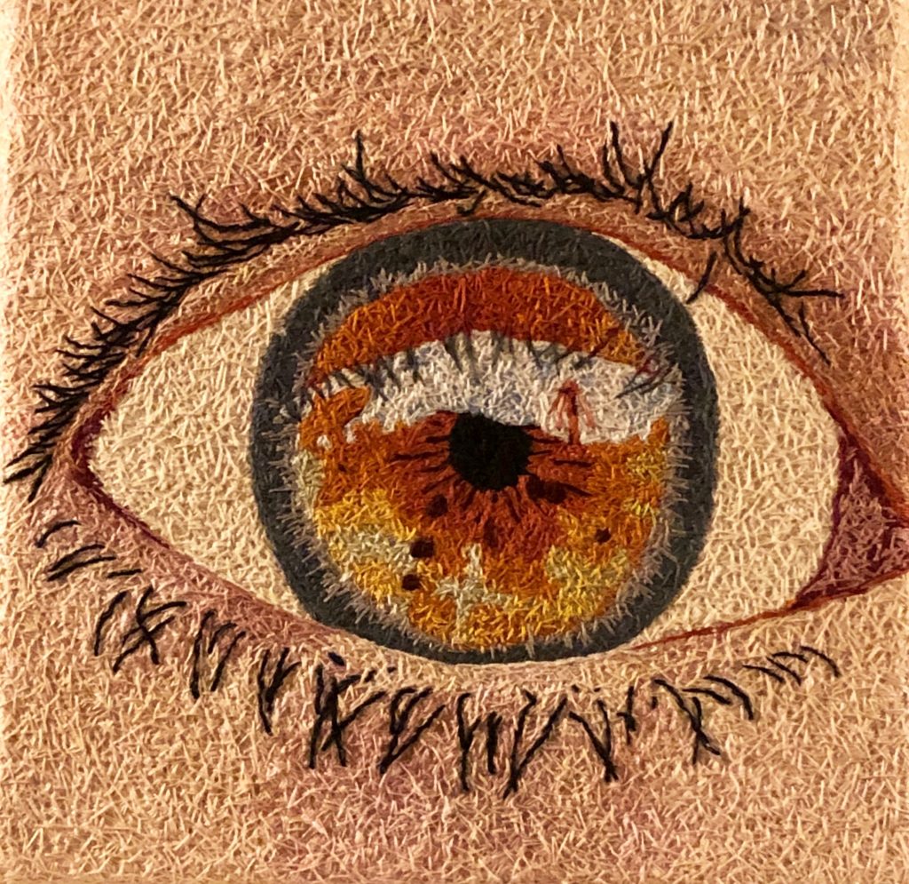 Hazel Eye - 10x10 inch embroidery