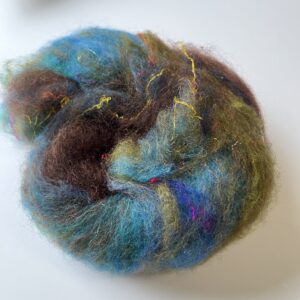 Art Batt - Garden : Wensleydale, silk, angelina sparkle, Romney, Alpaca