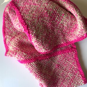 Hot Pink 2 : handwoven scarf